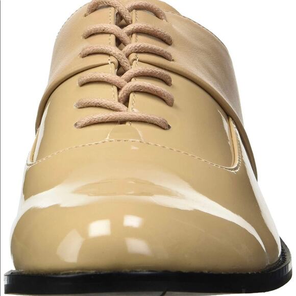 Calvin Klein Aracely Oxfords Loafers Patent Leather Tan Size 8 - Picture 12 of 16
